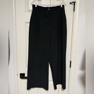 Abercrombie & Fitch Black Wide Leg Curve Love Trousers